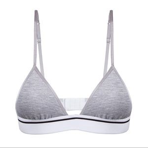 Gray striped bralette